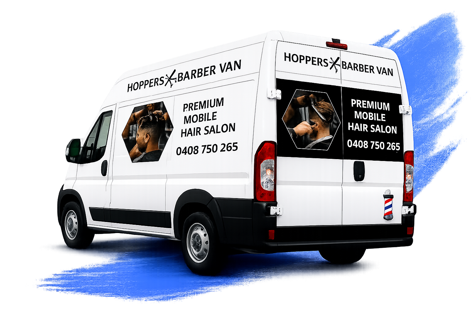 Hoppers Barber Van